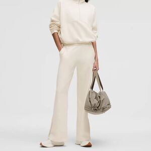 Ribbed Softstreme Zip-Leg High-Rise Pant